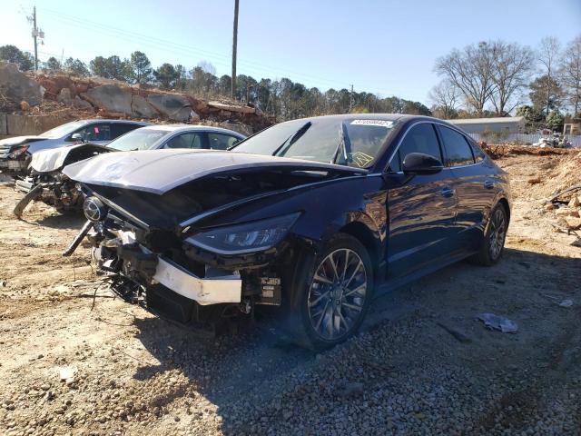 5NPEJ4J22LH003841 - 2020 HYUNDAI SONATA SEL PLUS BLUE photo 2