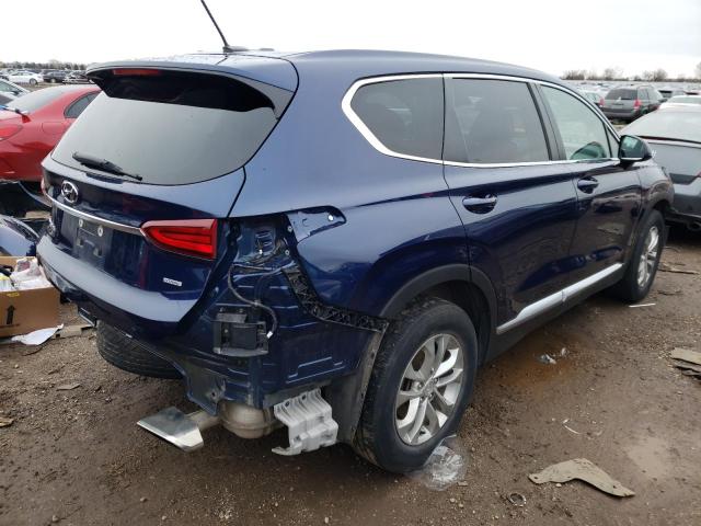 5NMS2CAD3KH104099 - 2019 HYUNDAI SANTA FE SE BLUE photo 3