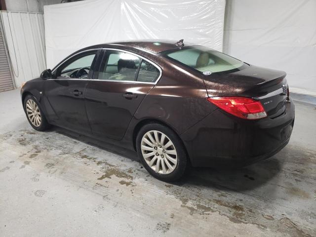 W04GN5EC7B1094269 - 2011 BUICK REGAL CXL BROWN photo 2