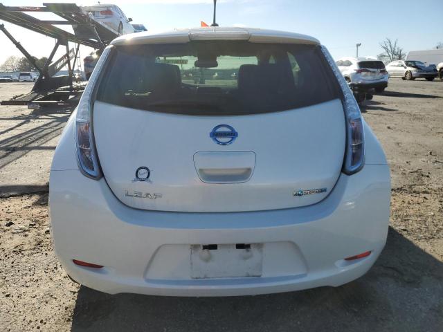 1N4AZ0CP6DC413084 - 2013 NISSAN LEAF S WHITE photo 6