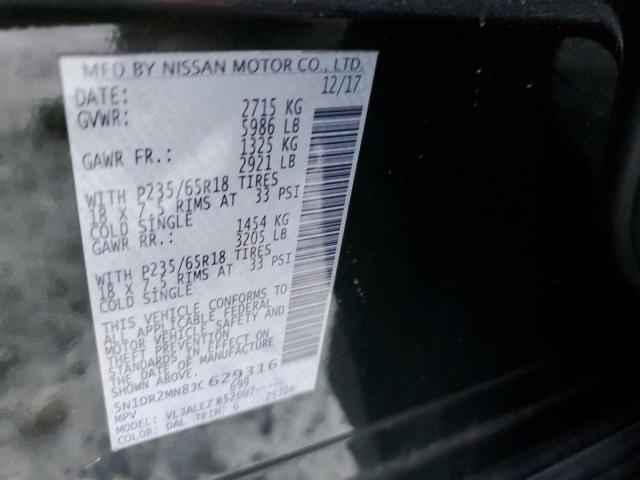 5N1DR2MN8JC629316 - 2018 NISSAN PATHFINDER S 黑色 照片 13
