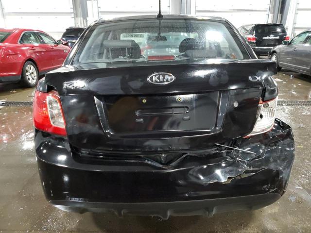 KNADH4A37A6691954 - 2010 KIA RIO LX BLACK photo 6