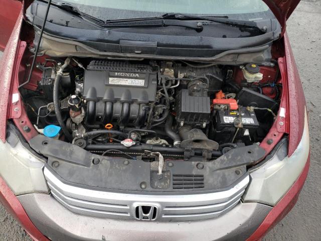 JHMZE2H58AS004905 - 2010 HONDA INSIGHT LX RED photo 11