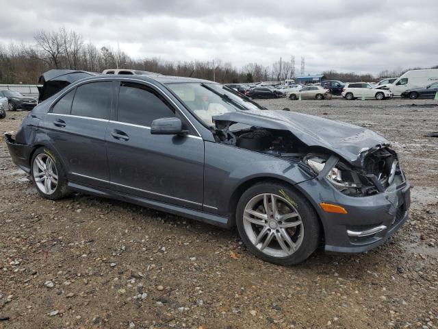 WDDGF4HB2DA834125 - 2013 MERCEDES-BENZ C 250 GRAY photo 4