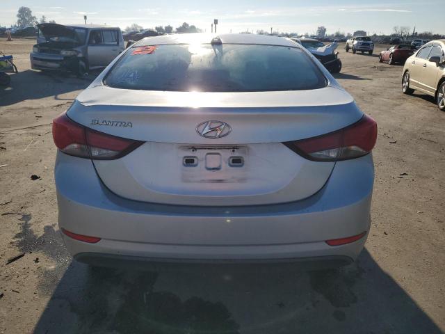 5NPDH4AE5EH460633 - 2014 HYUNDAI ELANTRA SE SILVER photo 6