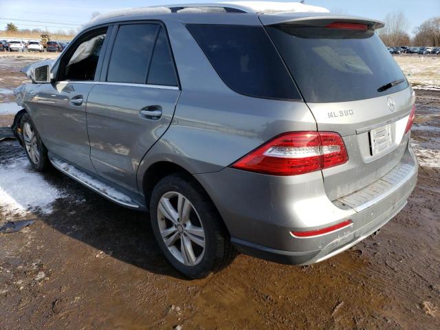 4JGDA5HB8FA463410 - 2015 MERCEDES-BENZ ML 350 4MATIC SILVER photo 2