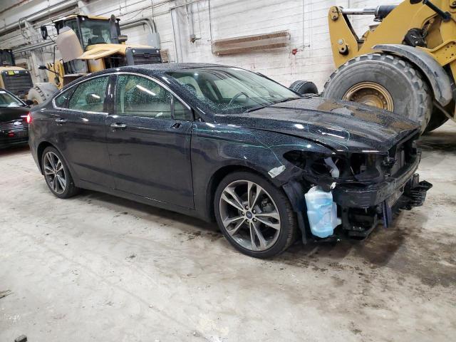 3FA6P0D91LR117286 - 2020 FORD FUSION TITANIUM BLACK photo 4