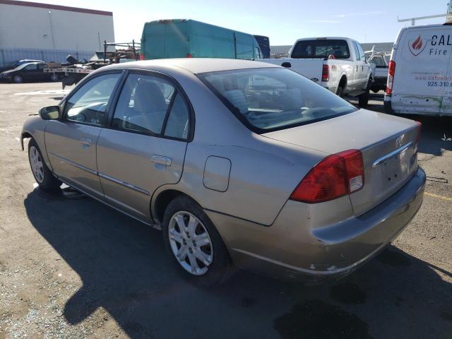 2HGES26783H540648 - 2003 HONDA CIVIC EX GOLD photo 2