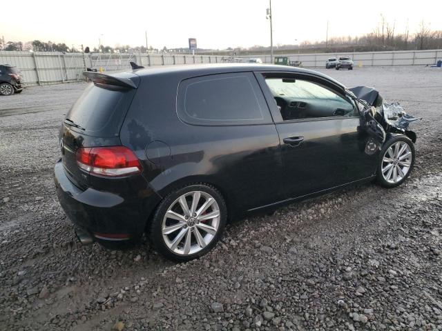 WVWMM7AJ6CW155000 - 2012 VOLKSWAGEN GOLF BLACK photo 3