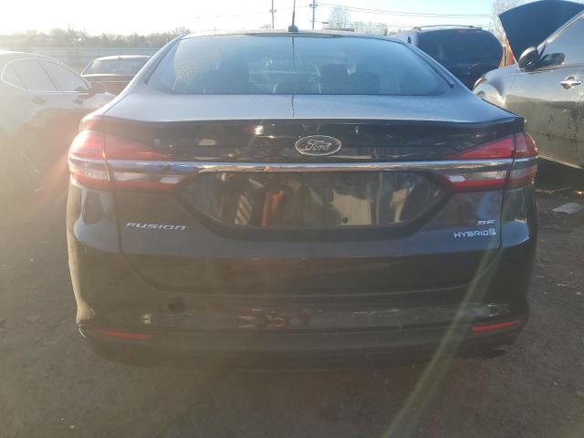 3FA6P0LU8JR109043 - 2018 FORD FUSION SE HYBRID BLACK photo 6