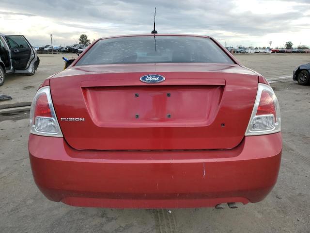 3FAHP06Z97R202193 - 2007 FORD FUSION S RED photo 6