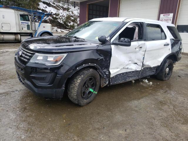 1FM5K8AR7HGA77474 - 2017 FORD EXPLORER POLICE INTERCEPTOR TWO TONE photo 1