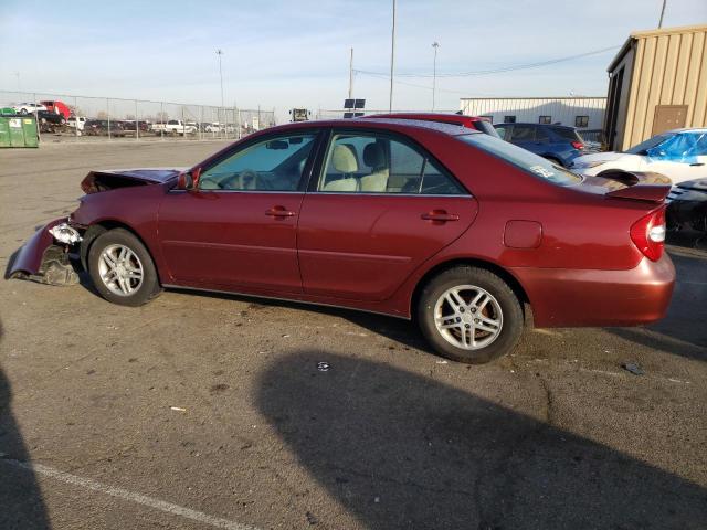 4T1BE32K03U188439 - 2003 TOYOTA CAMRY LE RED photo 2