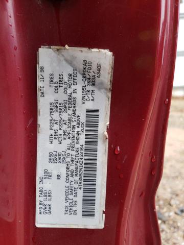 4TASN92N1XZ453164 - 1999 TOYOTA TACOMA XTRACAB PRERUNNER წითელი ფოტო 12