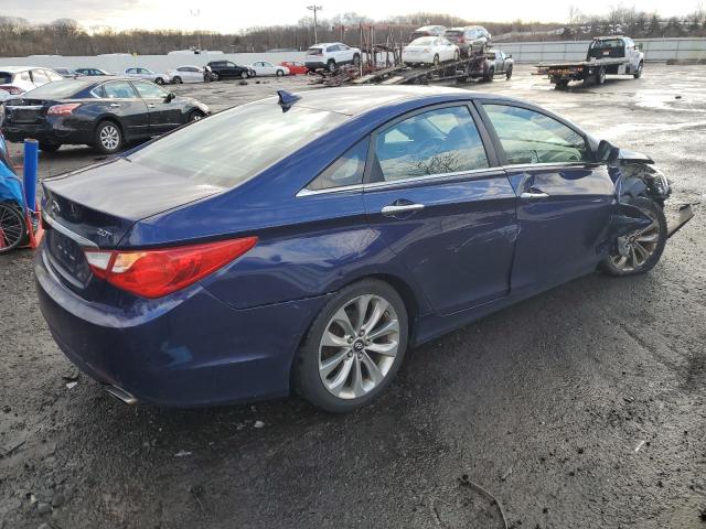 5NPEC4AB1BH212822 - 2011 HYUNDAI SONATA SE BLUE photo 3