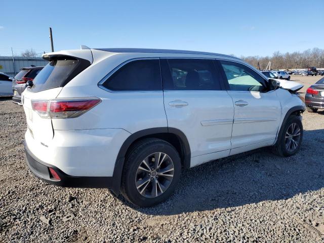 5TDJKRFH4GS272848 - 2016 TOYOTA HIGHLANDER XLE WHITE photo 3