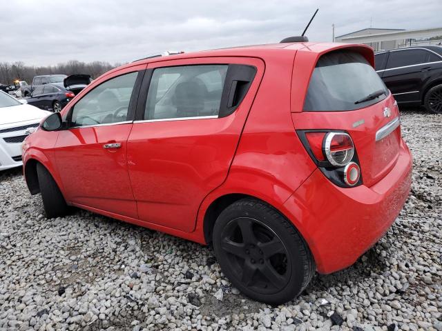 1G1JE6SB9F4123278 - 2015 CHEVROLET SONIC LTZ RED photo 2