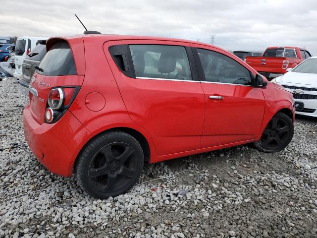 1G1JE6SB9F4123278 - 2015 CHEVROLET SONIC LTZ RED photo 3