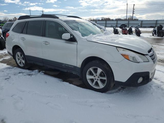 4S4BRCLC4E3292288 - 2014 SUBARU OUTBACK 2.5I LIMITED WHITE photo 4