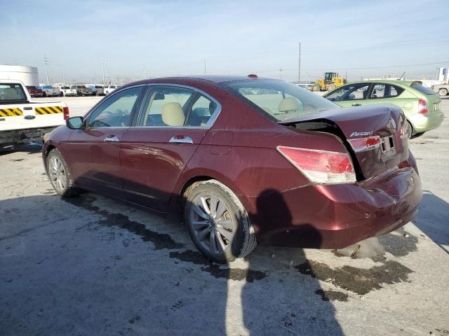 1HGCP3F82BA010681 - 2011 HONDA ACCORD EXL MAROON photo 2