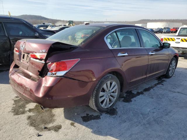 1HGCP3F82BA010681 - 2011 HONDA ACCORD EXL MAROON photo 3