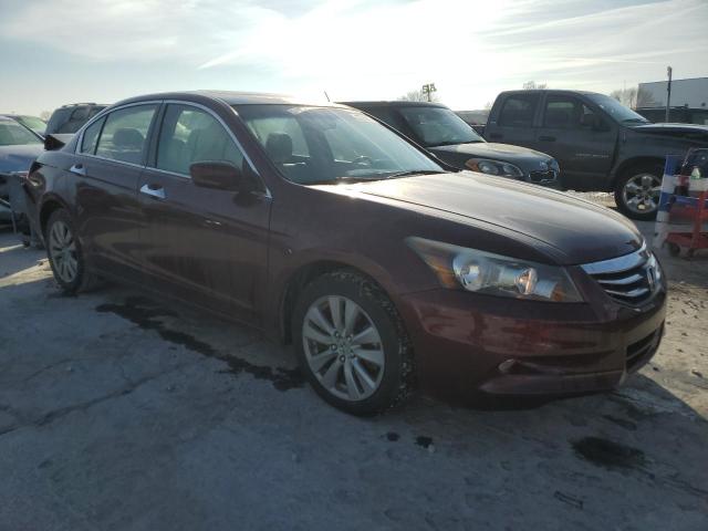 1HGCP3F82BA010681 - 2011 HONDA ACCORD EXL MAROON photo 4