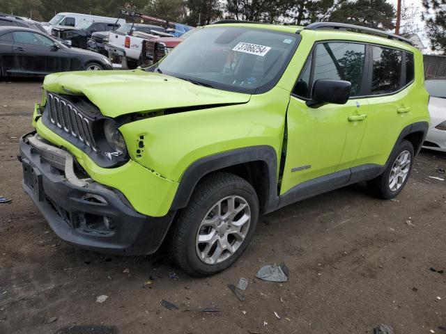 ZACCJBBB1JPH16650 - 2018 JEEP RENEGADE LATITUDE YELLOW photo 1