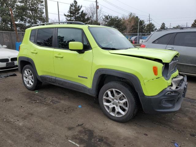 ZACCJBBB1JPH16650 - 2018 JEEP RENEGADE LATITUDE YELLOW photo 4