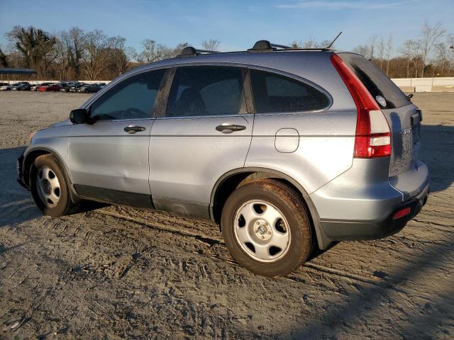 5J6RE38379L017375 - 2009 HONDA CR-V LX BLUE photo 2