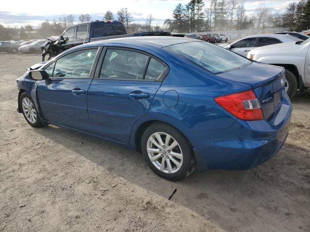 19XFB2F89CE341597 - 2012 HONDA CIVIC EX BLUE photo 2