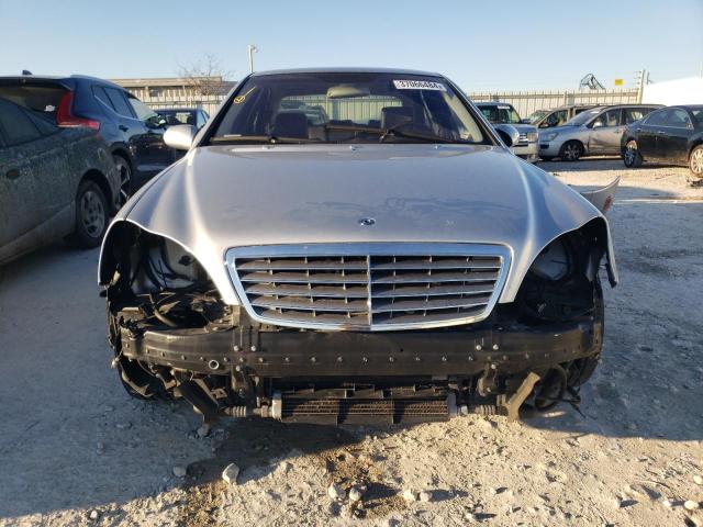WDBNG76J63A346237 - 2003 MERCEDES-BENZ S 600 SILVER photo 5