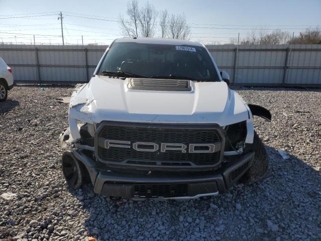 1FTFW1RG4HFC30454 - 2017 FORD F150 RAPTOR WHITE photo 5