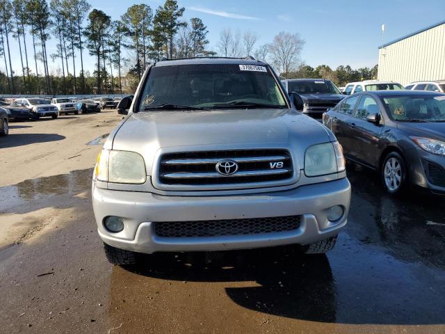 5TDZT38A34S215677 - 2004 TOYOTA SEQUOIA LIMITED SILVER photo 5