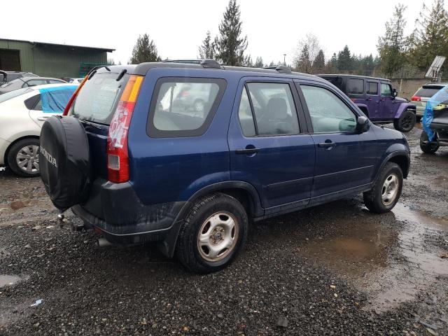 JHLRD78553C021341 - 2003 HONDA CR-V LX BLUE photo 3