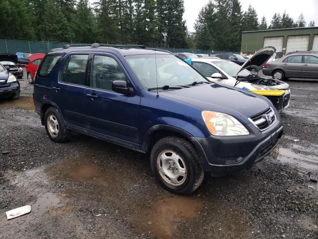 JHLRD78553C021341 - 2003 HONDA CR-V LX BLUE photo 4