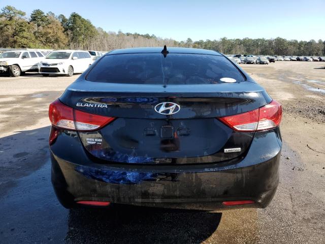 KMHDH4AE6CU280379 - 2012 HYUNDAI ELANTRA GLS BLACK photo 6