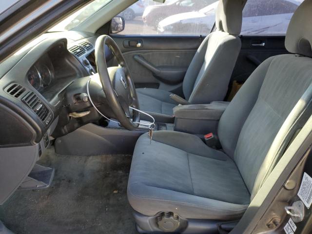 2HGES16645H548850 - 2005 HONDA CIVIC LX GRAY photo 7