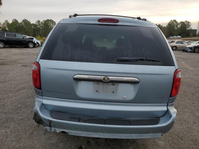 2C4GP54L35R502168 - 2005 CHRYSLER TOWN & COU TOURING BLUE photo 6