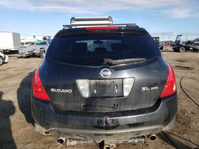 JN8AZ08W43W225241 - 2003 NISSAN MURANO SL BLACK photo 6