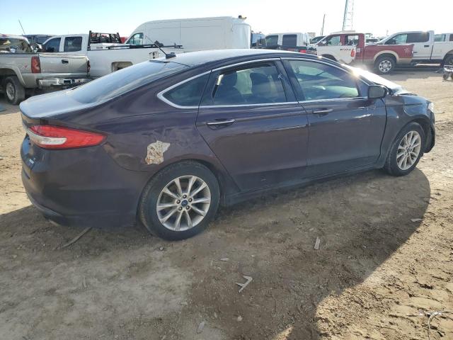 3FA6P0HD8HR115783 - 2017 FORD FUSION SE BURGUNDY photo 3