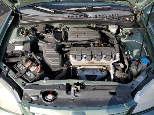 2HGES16533H568611 - 2003 HONDA CIVIC LX GREEN photo 11