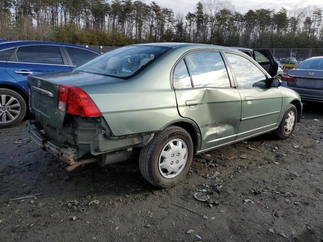 2HGES16533H568611 - 2003 HONDA CIVIC LX GREEN photo 3