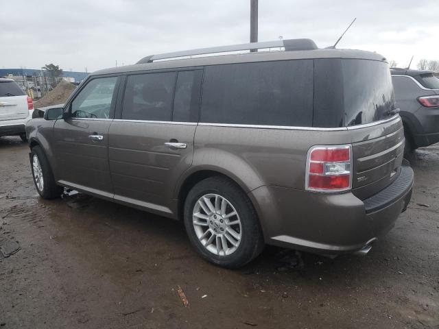 2FMHK6C8XKBA36647 - 2019 FORD FLEX SEL BROWN photo 2