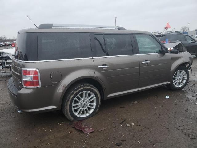 2FMHK6C8XKBA36647 - 2019 FORD FLEX SEL BROWN photo 3