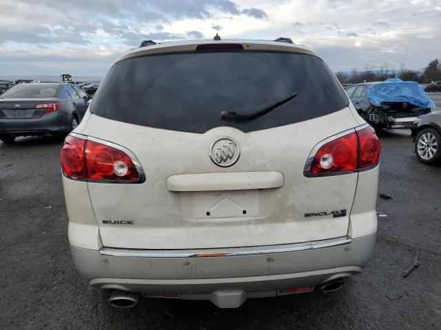 5GALRBED7AJ128548 - 2010 BUICK ENCLAVE CXL WHITE photo 6