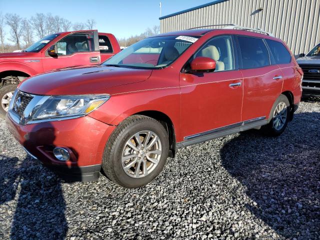 5N1AR2MM2FC615784 - 2015 NISSAN PATHFINDER S RED photo 1