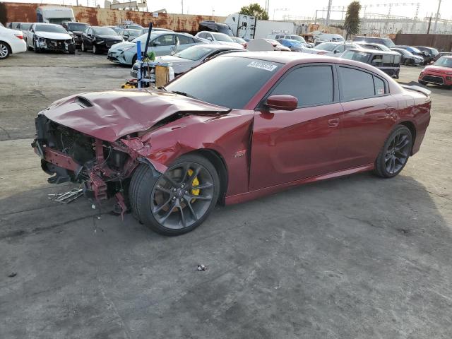 2C3CDXGJ1MH588604 - 2021 DODGE CHARGER SCAT PACK BURGUNDY photo 1