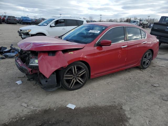 1HGCR2E55GA075382 - 2016 HONDA ACCORD SPORT RED photo 1