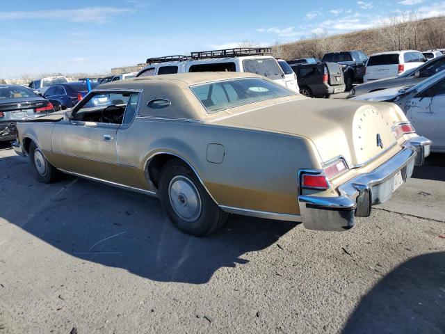 4Y89A862266 - 1974 LINCOLN MARK VII TAN photo 2