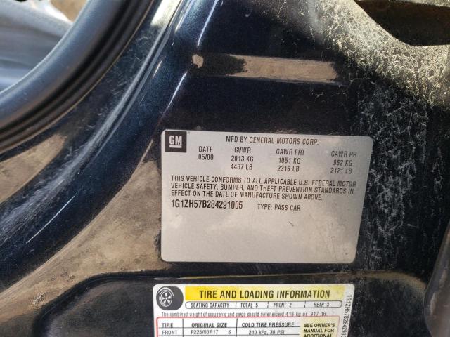 1G1ZH57B284291005 - 2008 CHEVROLET MALIBU 1LT 黑色 照片 12